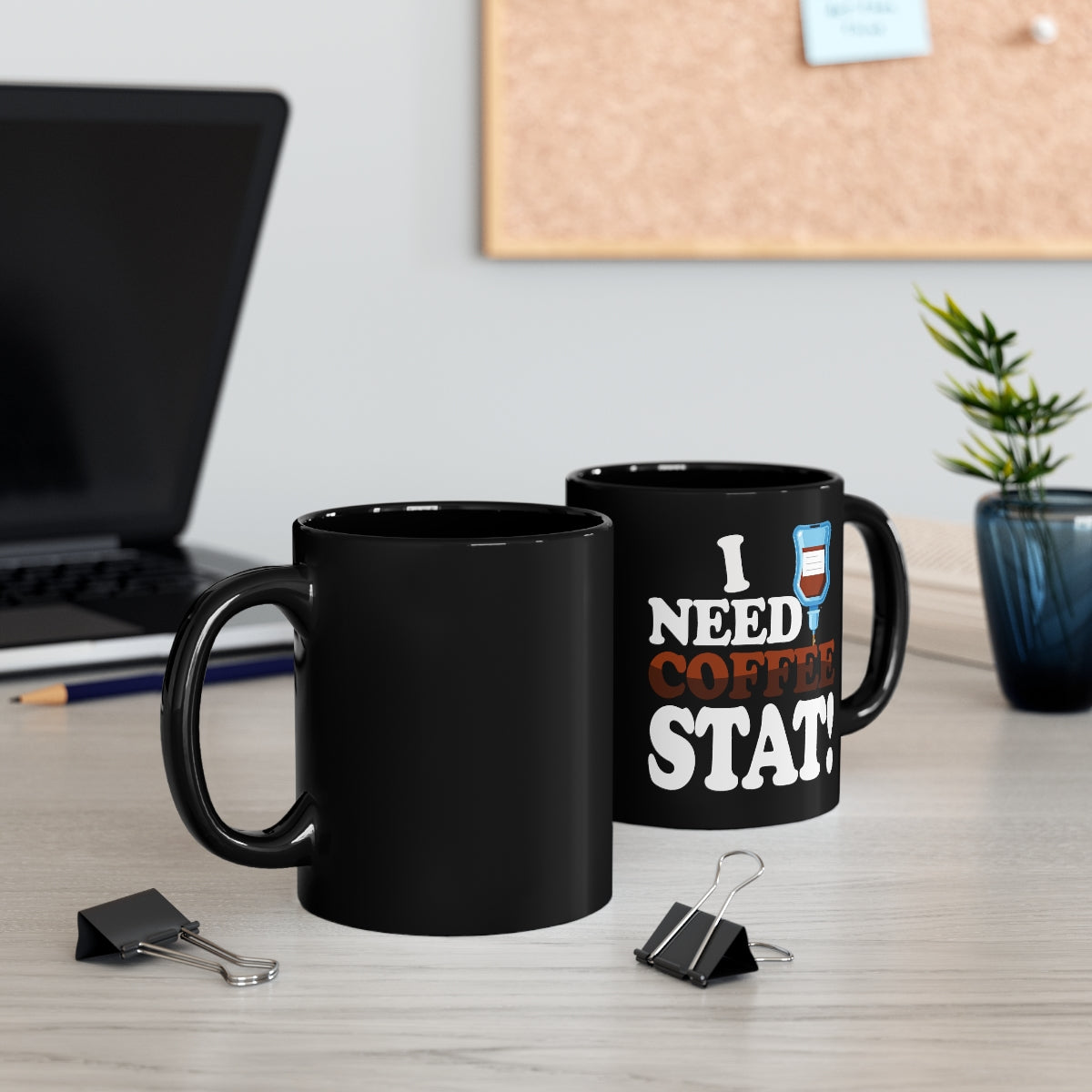 I Need Coffee Stat Mug