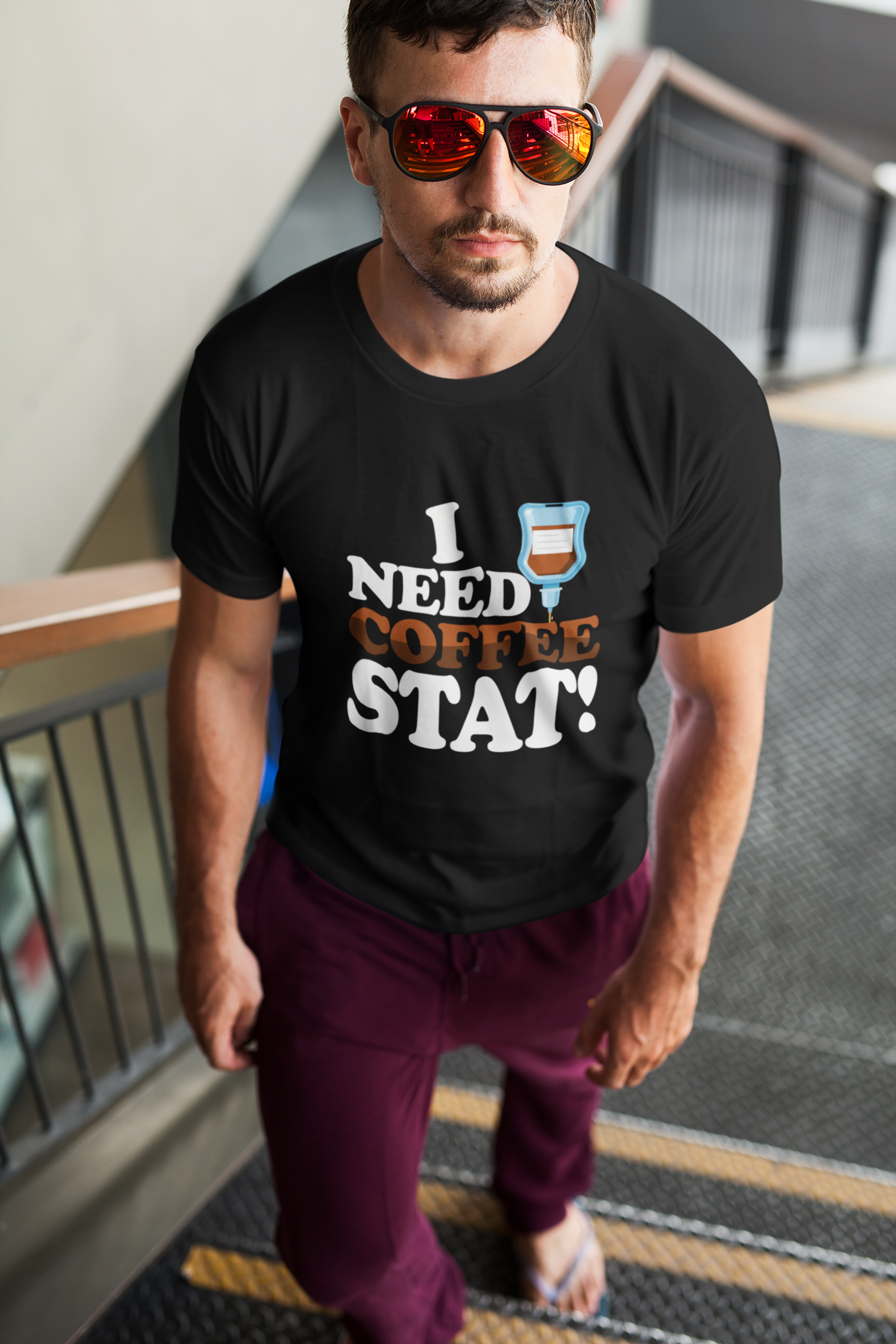 I Need Coffee Stat Tee